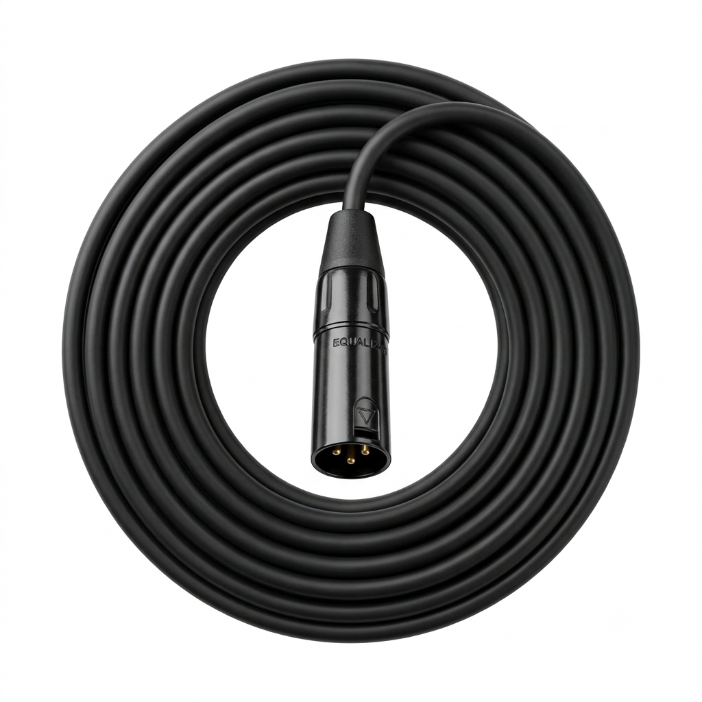 KIRLIN Cable MPC Cable de micrófono, XLR, negro, 25 pies (MPC-270PB-25/BK)