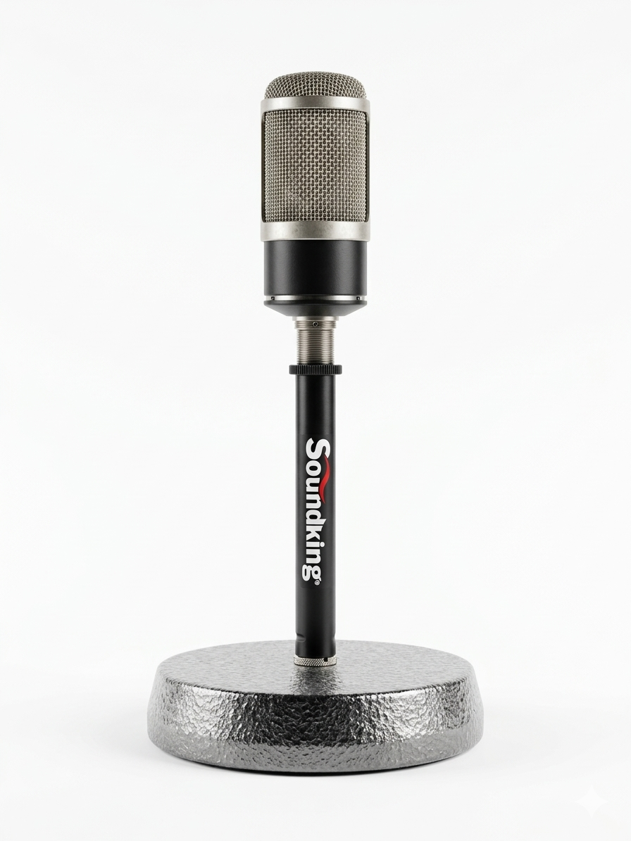 Soporte de Mesa para Micrófono Soundking – Compacto, Estable y Profesional