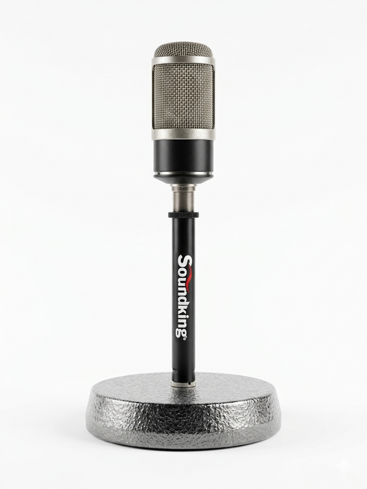 Soporte de Mesa para Micrófono Soundking – Compacto, Estable y Profesional