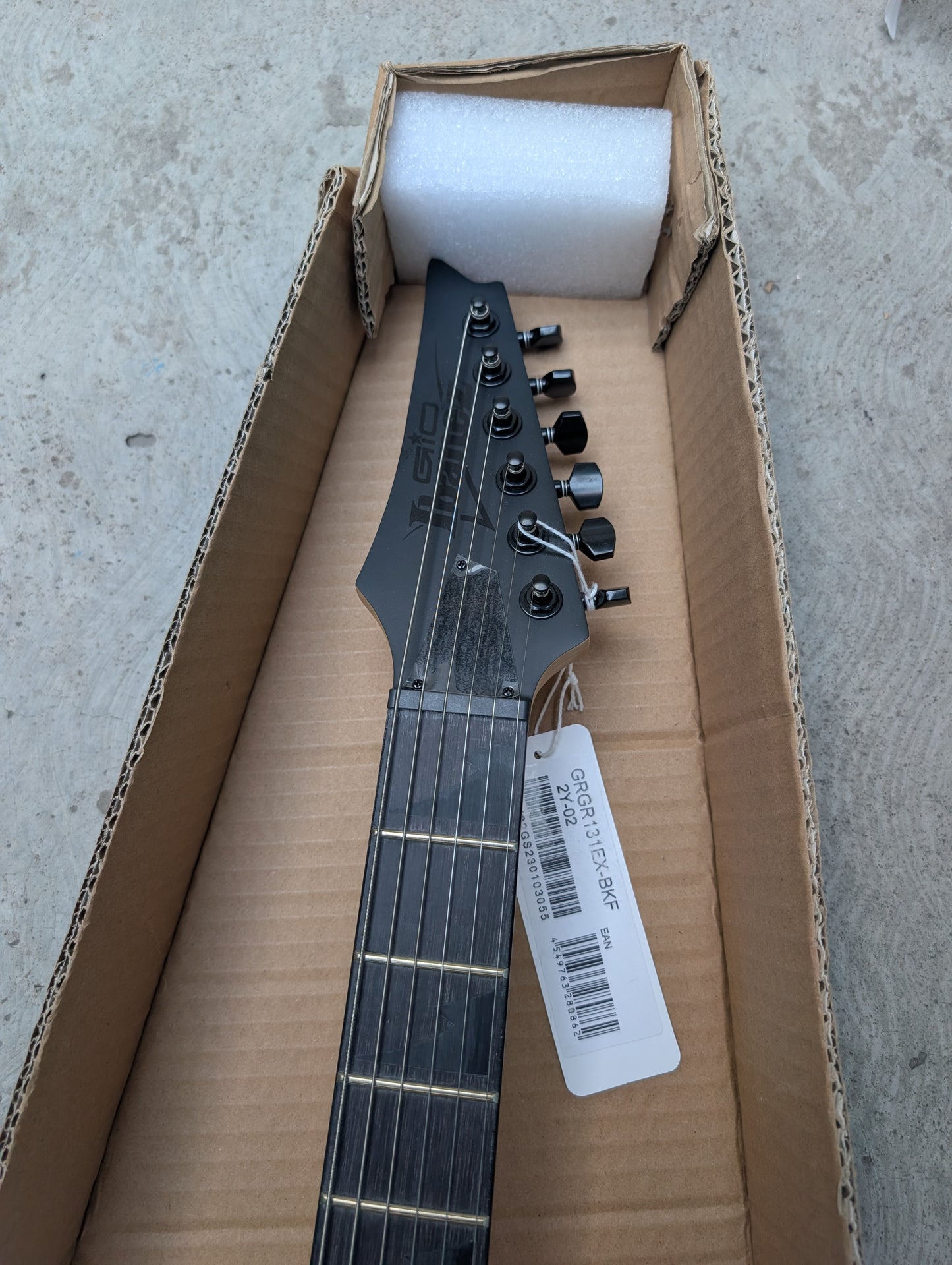 Guitarra Eléctrica Ibanez Grgr131ex-bkf (black Flat)