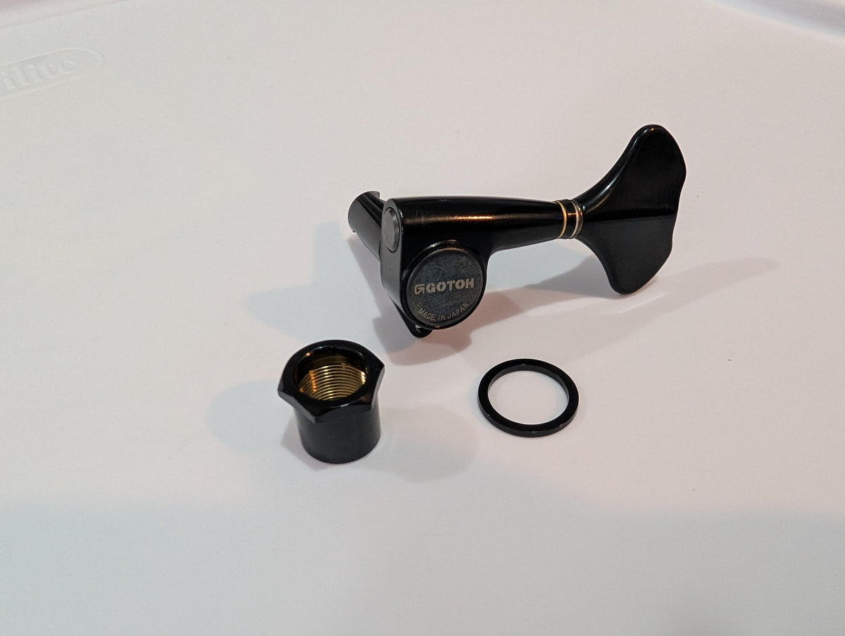 Clavija Individual Gotoh GB707 Negro - Lado Izquierdo