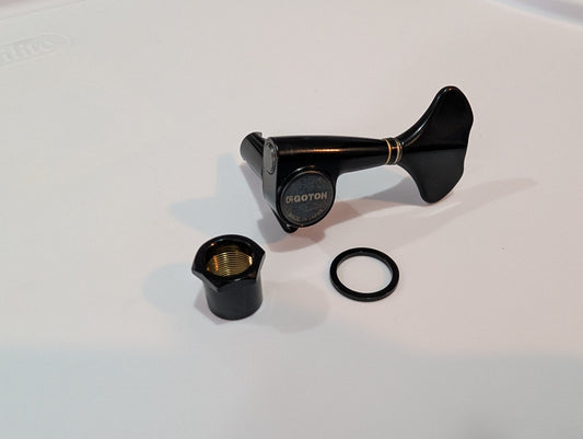 Clavija Individual Gotoh GB707 Negro - Lado Izquierdo