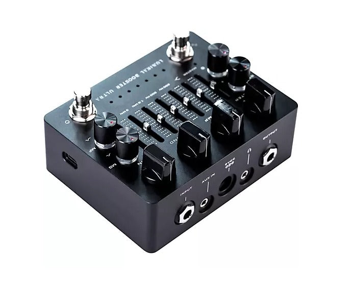 Pedal de efectos combinado Darkglass Luminal Booster Ultra Compression y Harmonic Boost, color negro
