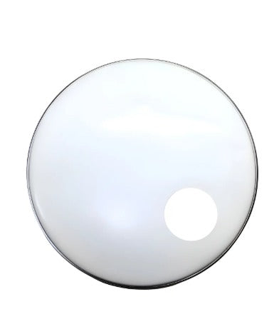 Parche Frontal de Bombo Evolution 22" Perforado Blanco