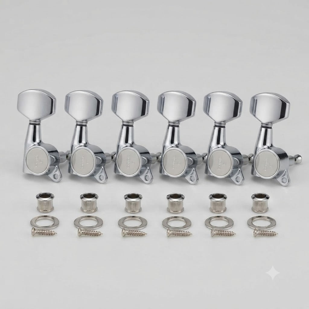 Clavijas Para Guitarra Gotoh Sg381 Cromo 6 En Línea 1:16 07