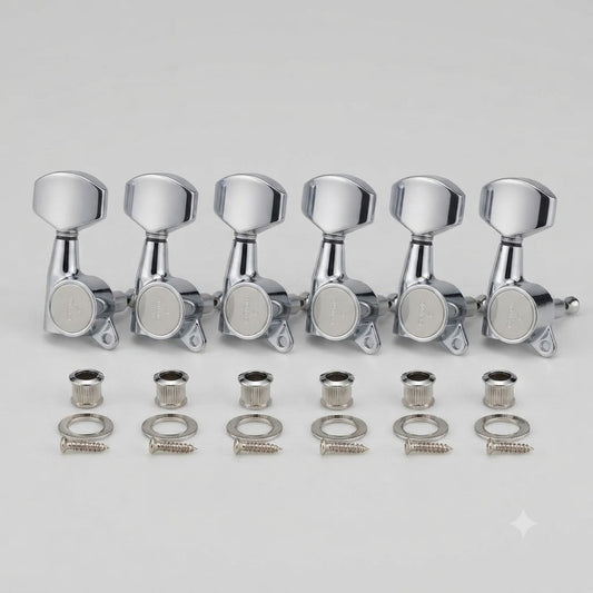 Clavijas Para Guitarra Gotoh Sg381 Cromo 6 En Línea 1:16 07