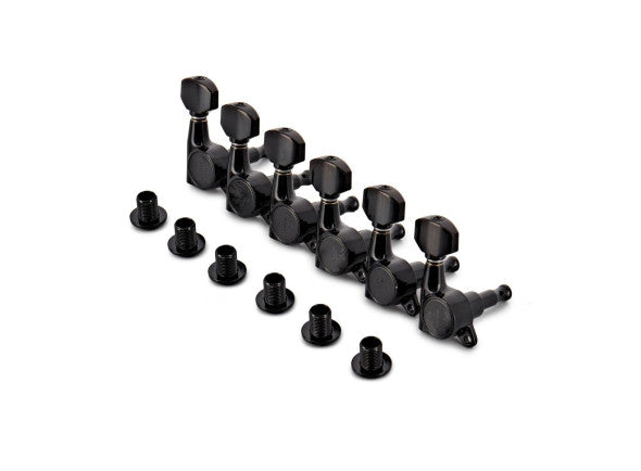 Clavijas Para Guitarra Gotoh SG381 Black 6 En Línea 1:16 07