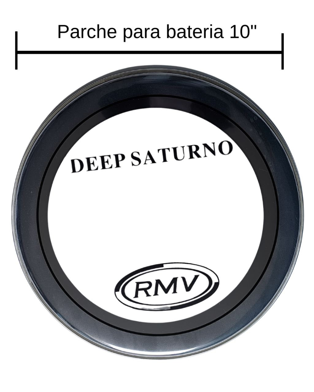 Parche Hidráulico 10 Pulgadas RMV para Tom de Batería, Negro, Profesional Drumm tom drum patch