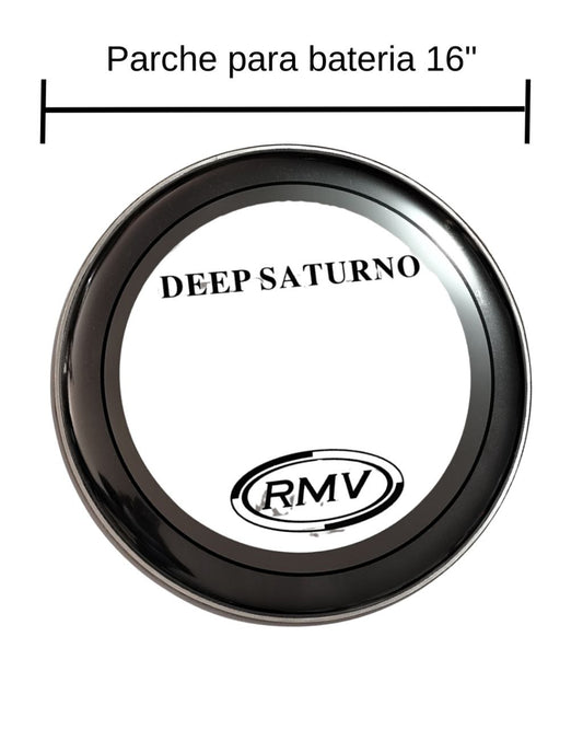 RMV Parche Hidráulico para Tom de Batería, 16 Pulgadas, Negro, Profesional Drumm tom drum patch