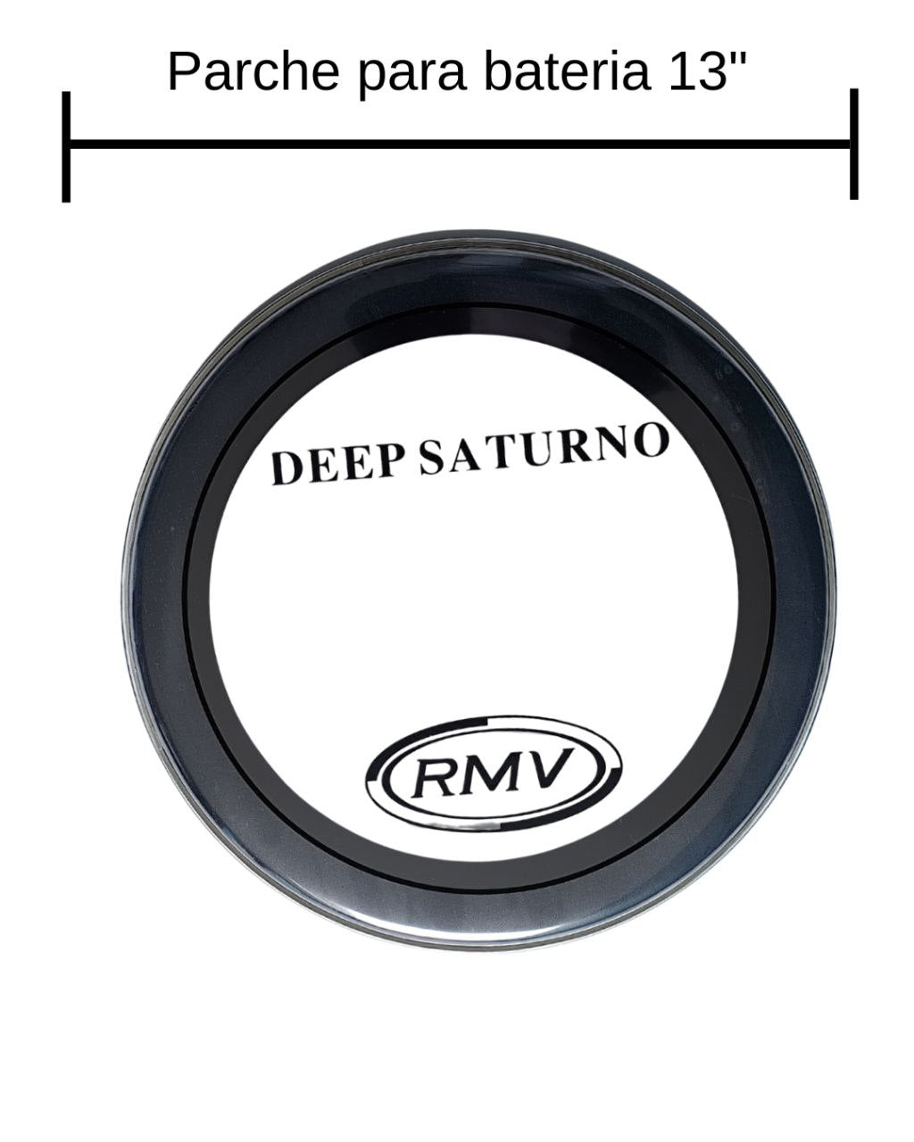 Parche 13 Pulgadas RMV Hidráulico para Tom de Batería, Negro, Profesional Drumm tom drum patch