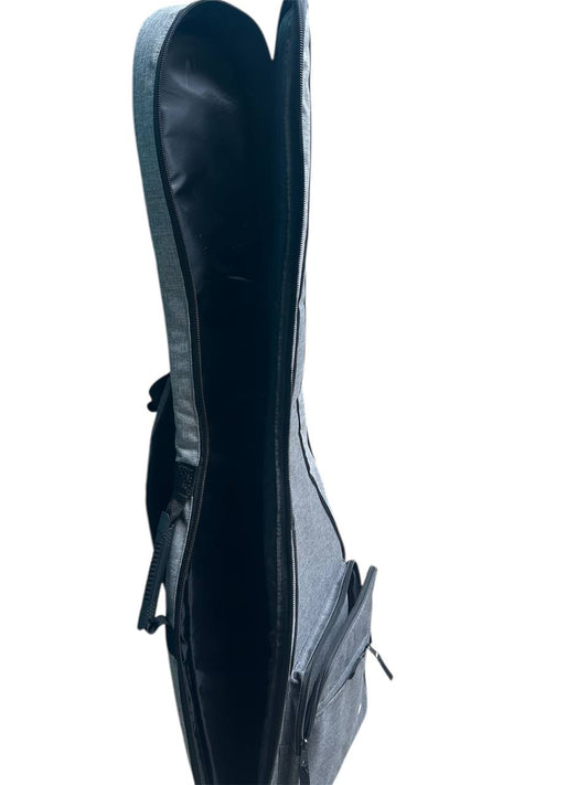 Funda para bajo electrico protecto bag color gris modelo premium 125 x 40 x 10 cm con forro acolchado de 2cm