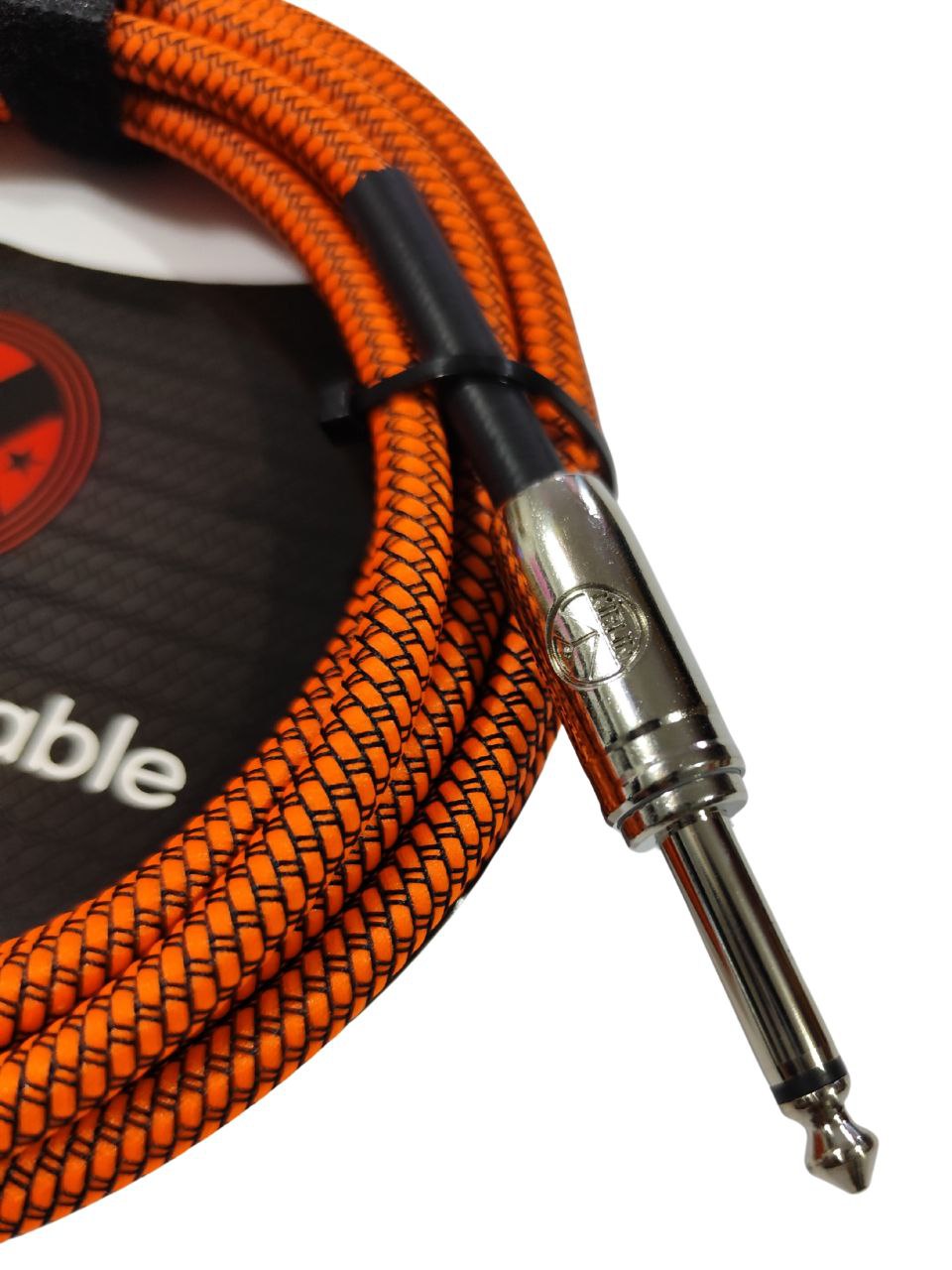 Cable KIRLIN IWCC-201PN/ORA 10FT – Cable Profesional para Guitarra, Bajo o Teclado, Plug Recto a Plug Recto, 3 Metros