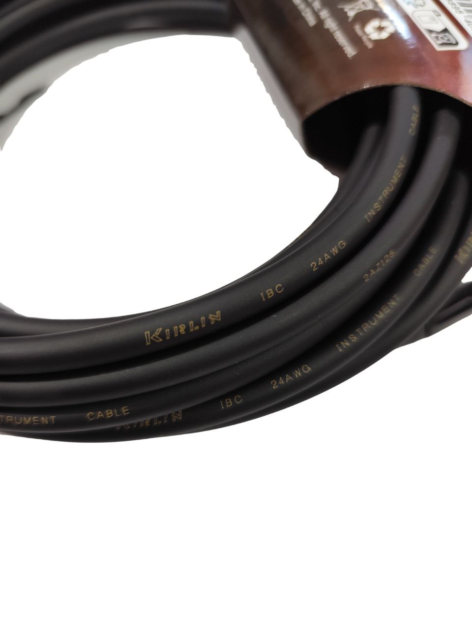 Cable Profesional Kirlin MPC-472B/BK 20FT – 6 metros, Plug Recto a Plug Recto, Alta Fidelidad para Guitarra, Bajo o Teclado Conectores Metálicos Reforzados