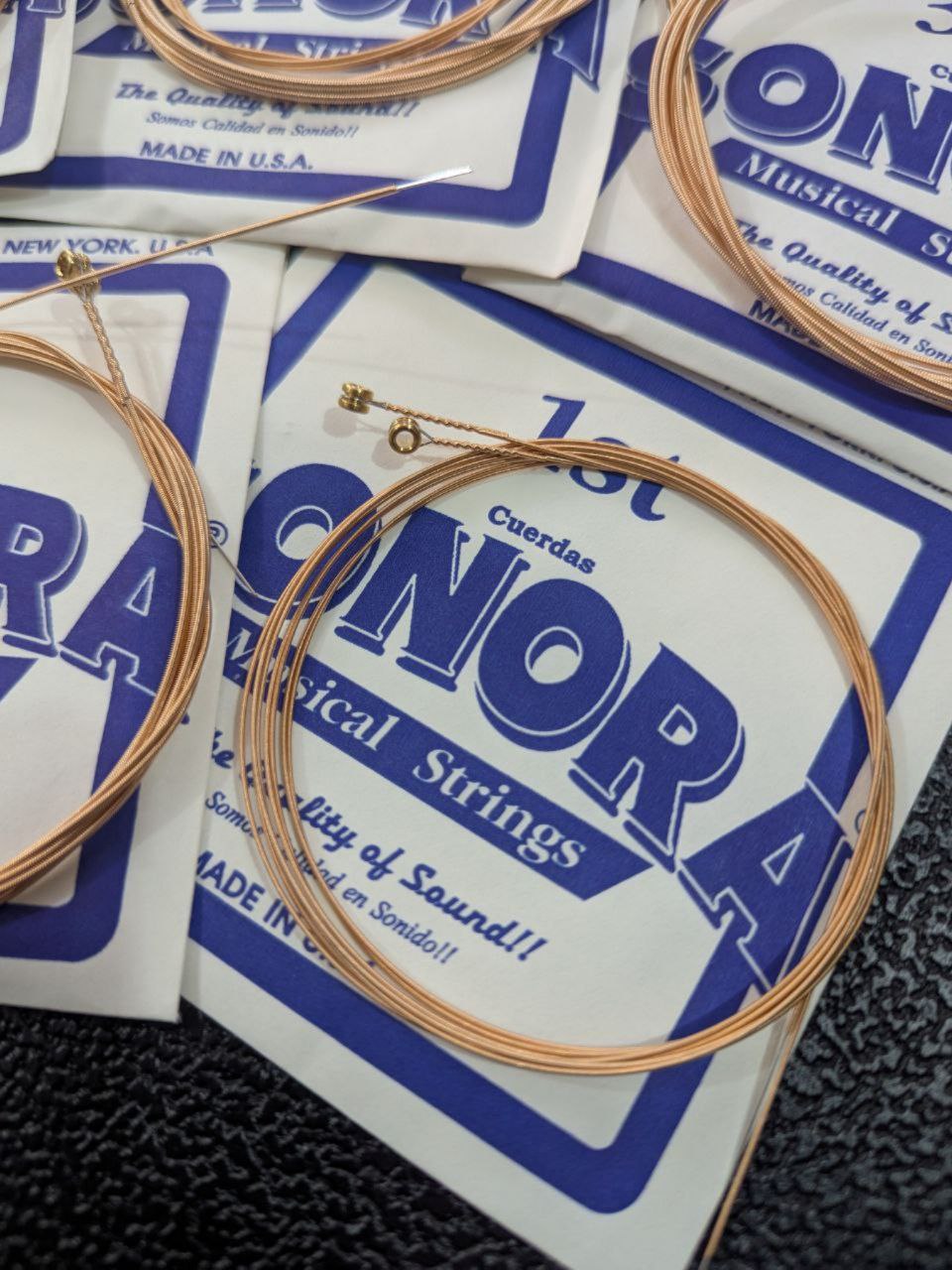 Cuerdas SONORA para Bajo Quinto Ball End de Bronce Calibre SN75 – Sonido Potente, Brillante y de Larga Duración