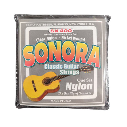 Cuerdas Sonora Ball End para Guitarra Clásica Nylon SN400 | Tono Cálido y Suave
