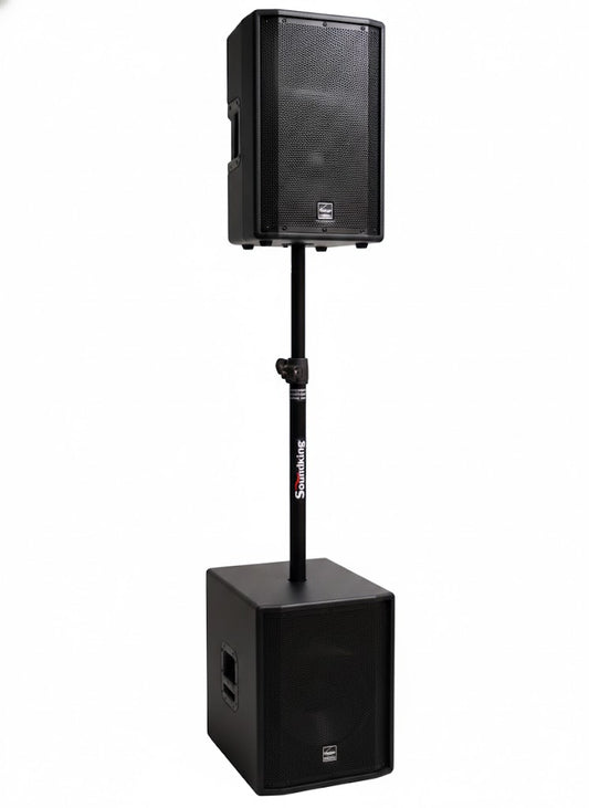 Soundking Poste/Acople para Bafle y Subwoofer Tubo de Montaje Ajustable, Acople Hidráulico, Compatible con Bocinas Profesionales Altura Máxima. 130 cm